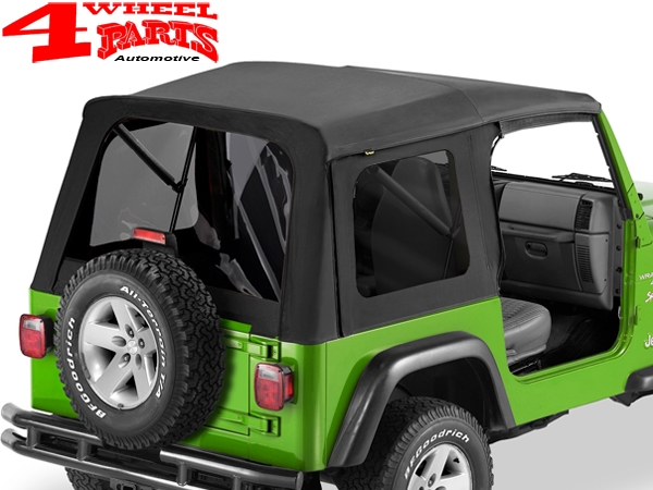Supertop Soft Top Black Denim with tinted Windows Jeep Wrangler TJ year  97-06 | 4 Wheel Parts