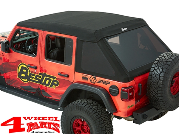 Trektop Ultra Black Twill Jeep Wrangler JL year 18-24 4-doors