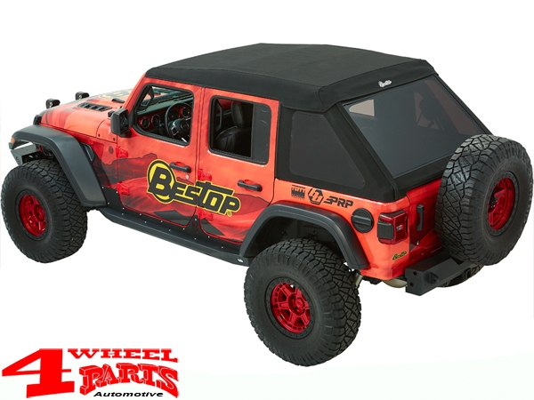 Trektop Ultra Black Twill Jeep Wrangler JL year 18-24 4-doors