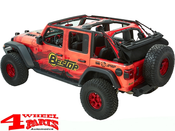 Trektop Ultra Black Twill Jeep Wrangler JL year 18-24 4-doors