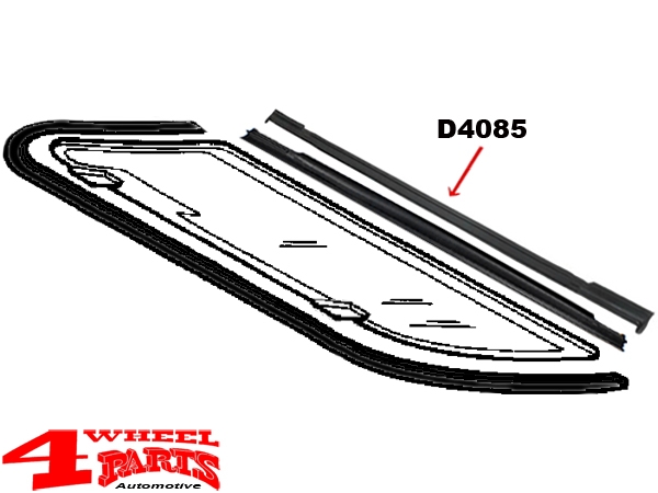 Hardtop Liftgate Glass Seal Lower Wrangler TJ year 97-06
