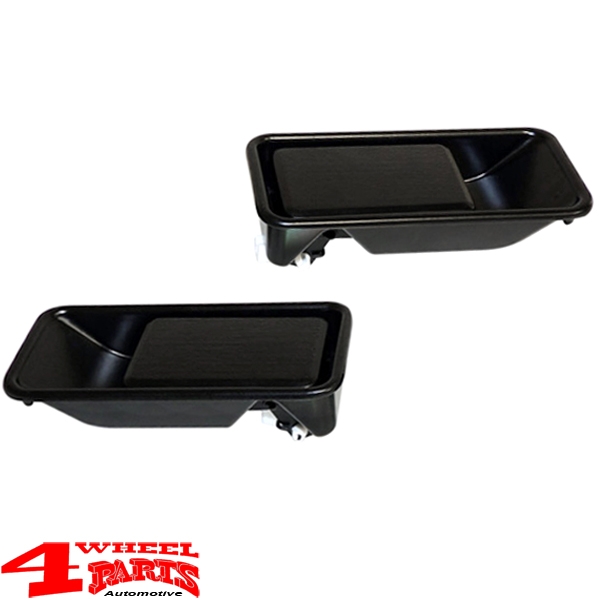 Door Paddle Handle Pair Black Outside Halfdoors Wrangler YJ TJ 87-06