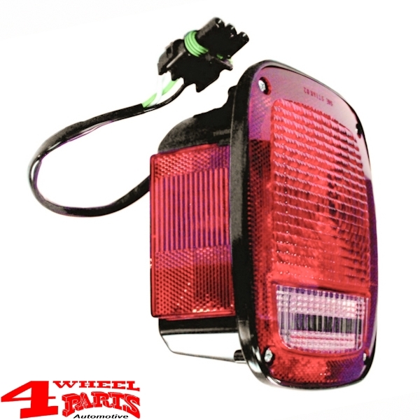 Tail Light US Style Right with Side Marker Lens Wrangler YJ 87-90