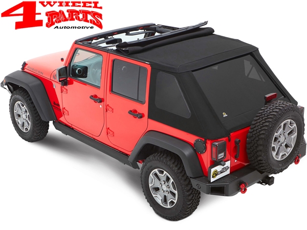 Trektop NX Plus Bestop Black Twill Wrangler JK year 07-18 4-doors