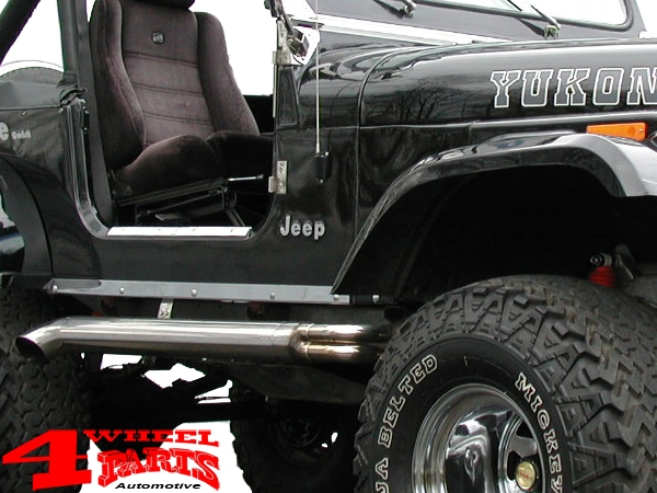 Jeep Decal self Adhesive gray "Jeep" CJ + Wrangler YJ 76-95