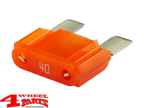 Sicherung Flachsicherung MAXI 40 Ampere ornage Jeep CJ + Wrangler + Cherokee + Grand Cherokee