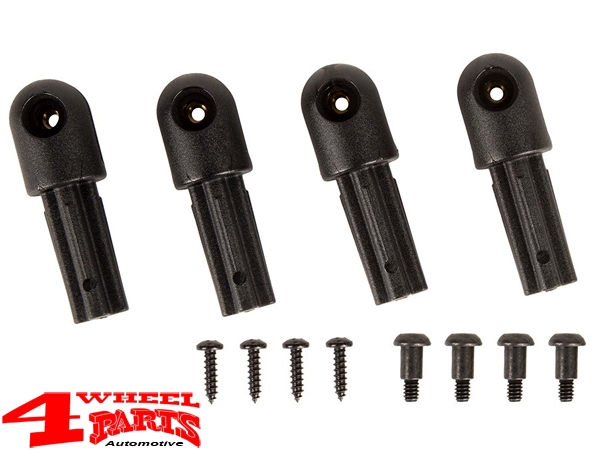 Soft Top Bow Knuckle Kit 4 piece Jeep Wrangler JK year 07-18