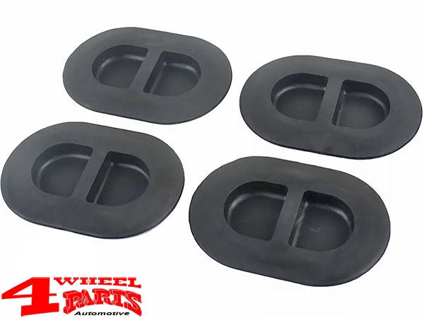 Drain Rubber Plug Set 4-pieces for Floor Pan Wrangler JK JL JT year 14-24
