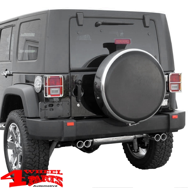 Reifencover abschließbar Edelstahl 245/75R17 Wrangler JK Bj. 10-18