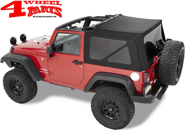 Replacement Soft Top Bestop Black Twill Wrangler JK year 07-09 2-doors