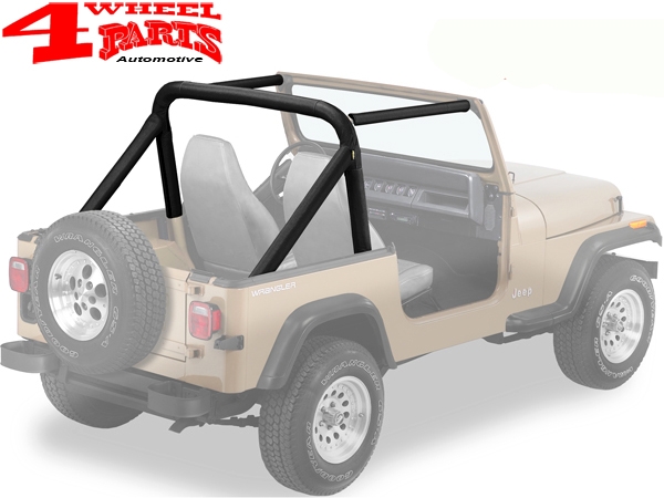 Roll Bar Sport Cover Black Denim Bestop Jeep Wrangler YJ year 87-91 | 4  Wheel Parts