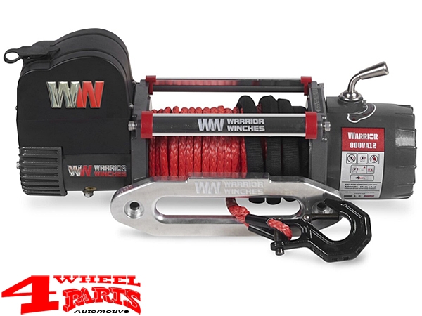 Seilwinde Warrior Samurai 800VA12 3600kg 8000lb 12V Synthetik Seil