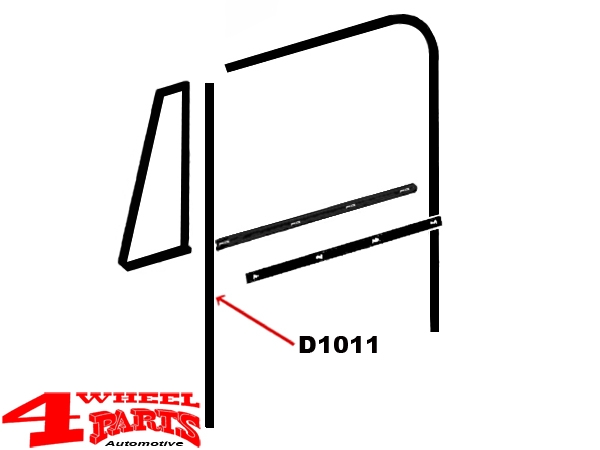 Türdichtung Fensterführung vorne links / rechts CJ + Wrangler YJ 82-95