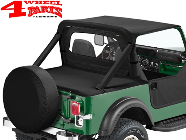 Duster Deck Cover Bestop Black Crush CJ7 + YJ 80-91 Supertop