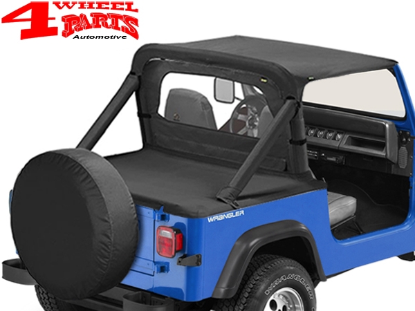 Duster Deck Cover Bestop Black Denim CJ7 + YJ 80-91 Supertop