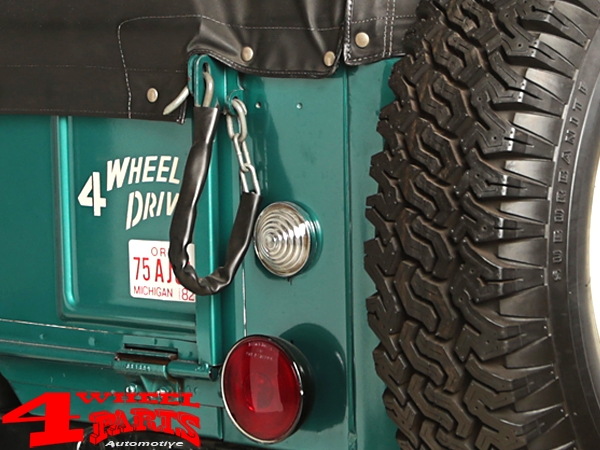 Back Up Light Assembly Rear Clear Jeep CJ + Willys year 41-71