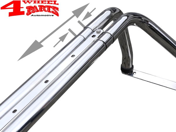 Überrollbügel Edelstahl Ø 76mm 1700-1900mm mit TÜV