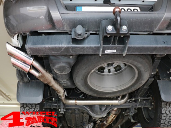 Sportauspuff Sidepipe Ausgang links Edelstahl mit TÜV Ranger 4x4 Doppelkabine + Wildtrak 2,2 + 3,2L D Bj. 10/2016-