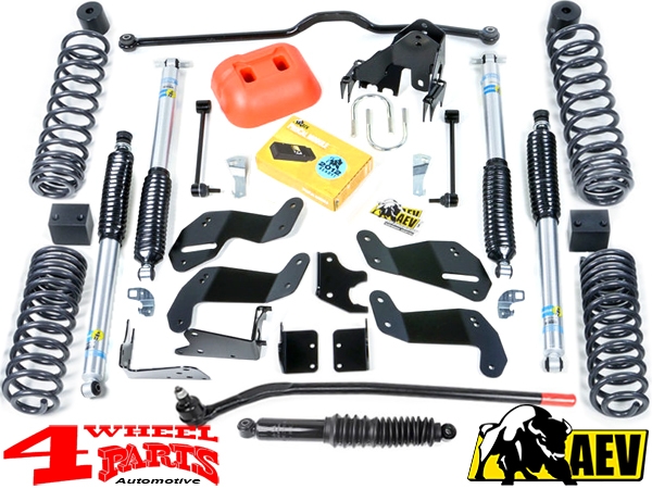 Fahrwerk Höherlegung AEV Suspension mit TÜV +3,5 - 90mm Jeep Wrangler JK  Unlimited Bj. 07-18 4-Türer