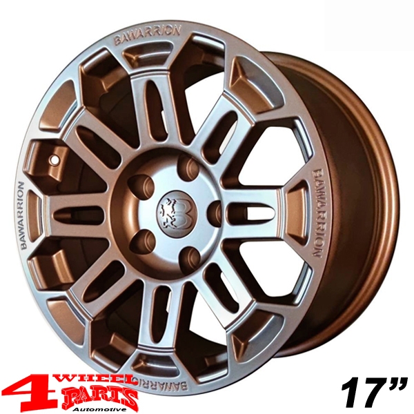 Aluminum Wheel 8,5x17 ET +18 BUiL´T Bronze TÜV Wrangler JK JL JT 07-24