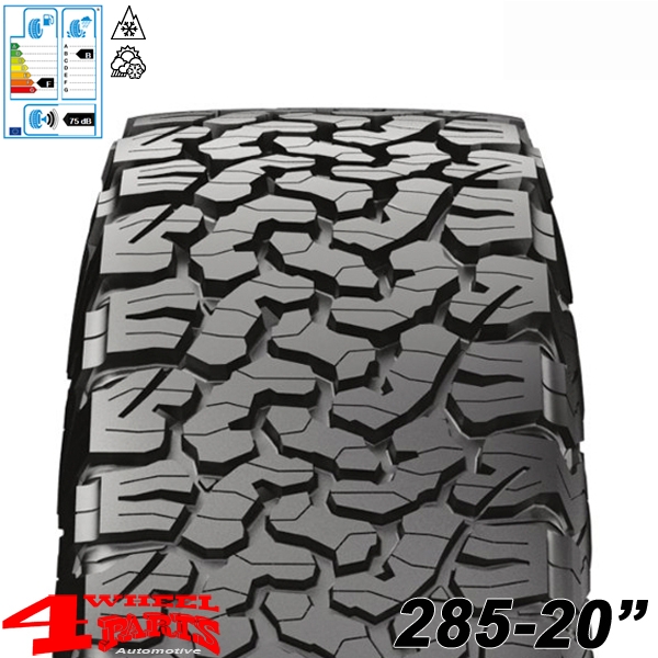 Alufelge 8,5x20 ET +18 Atrax + Reifen 285/55 R20 AT JK 07-18