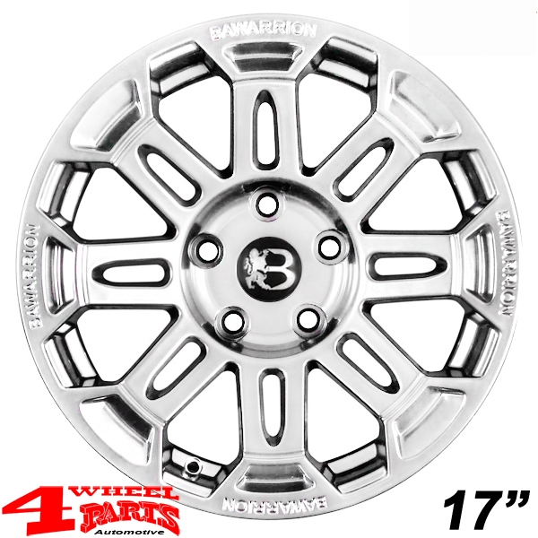 Alufelge 8,5x17 ET +18 BUiL´T hyper silver TÜV Wrangler JK JL JT 07-24