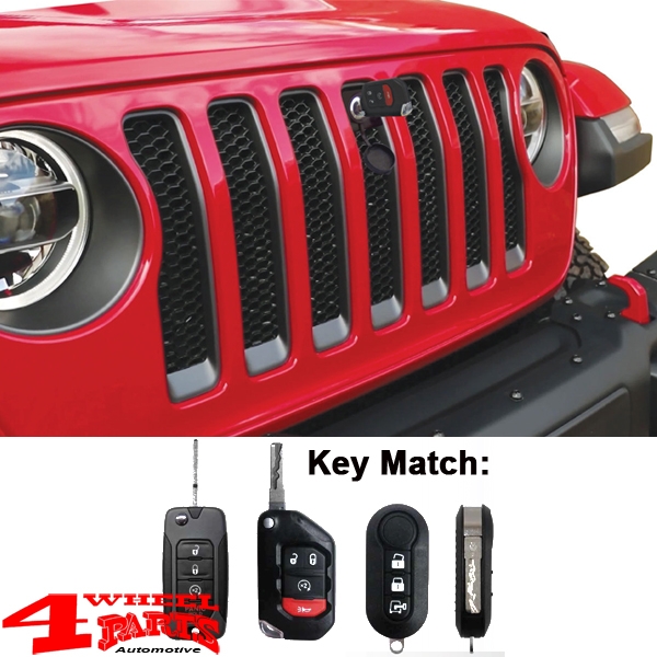 Hood Lock for original Jeep Key Wrangler JL JT 18-24