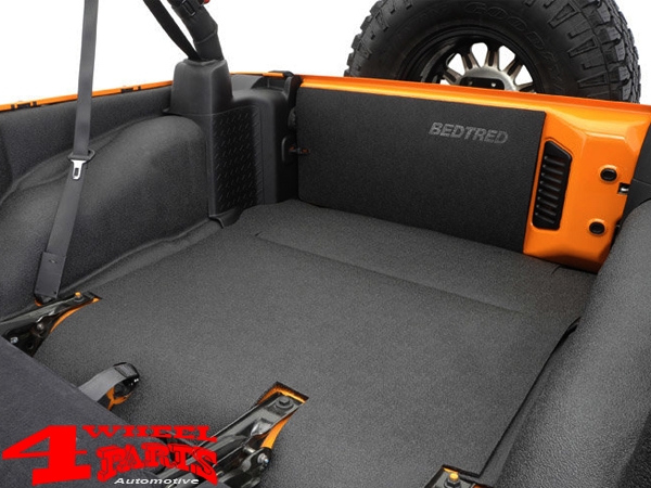 Carpet Kit Premium Rear Cargo Liner Kit BedTred from BedRug Jeep Wrangler JK  Unlimited year 11-18 4-doors | 4 Wheel Parts