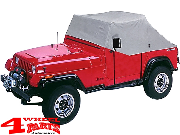 Cab Car Cover Trail Cover Gray Jeep Wrangler YJ year 87-91 | 4 Wheel Parts