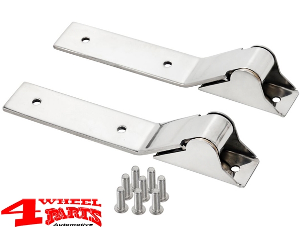 Hecktür Scharnier Set Edelstahl Wrangler YJ Bj. 87-95