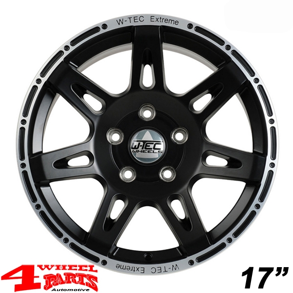 Alufelge 5x 8,5x17 ET +30 W-TEC + Reifen 285/70 R17 ST JL 18-24