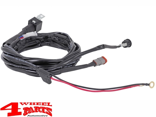 LED Balken Scheinwerfer Kabelsatz für 1 Lightbar Relais + Schalter
