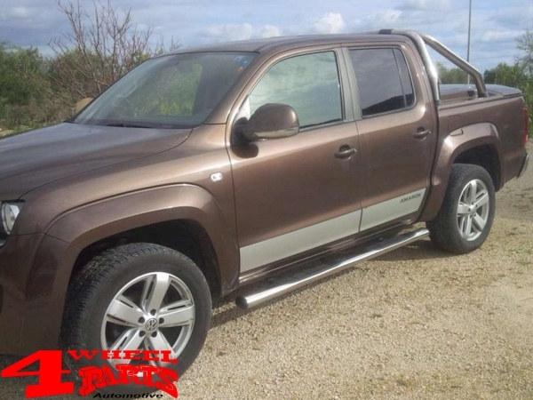 Schwellerrohre Oval Ø 100mm Edelstahl VW Amarok Bj. 10-20