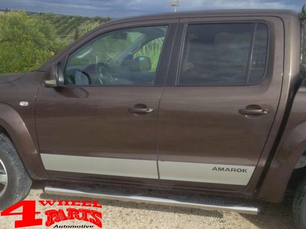 Schwellerrohre Oval Ø 100mm Edelstahl VW Amarok Bj. 10-20