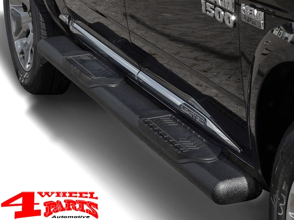 Side Bars 152mm Black Steel Dodge Ram 1500 Crew Cab 2019-