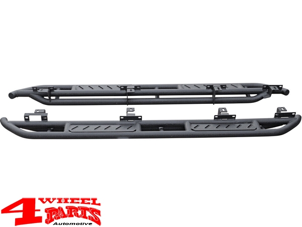 Side Tube Steps Black Rock textured Gladiator JT year 19-24