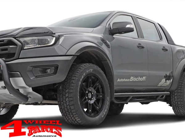 Side Tube Steps Black Rock textured Ranger 12-22 + Raptor 19-22
