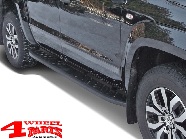 Trittbretter Shark-Design schwarz VW Amarok Bj. 10-20