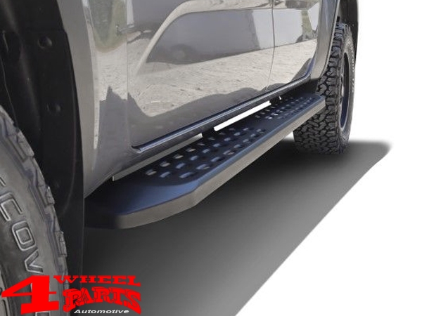 Trittbretter Raptor-Design 18cm schwarz matt VW Amarok T1 Bj. 2023-