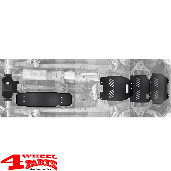 Unterfahrschutz Aluminium 5-teilig Black Stealth Ranger Bj. 19-22