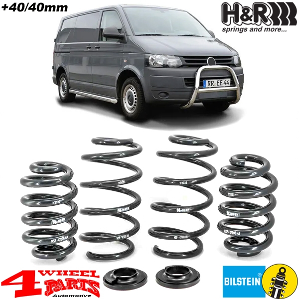 Höherlegung H&R mit TÜV +40mm VW Bus T5 Bj. 03-15
