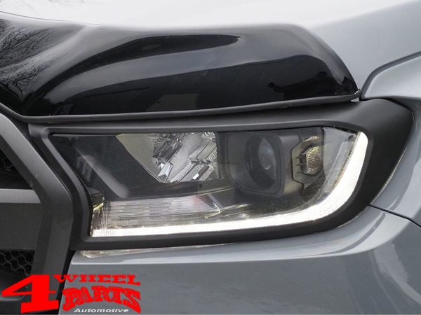 Headlight cover ABS Ford Ranger year 2016-2018