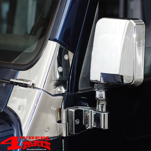 Mirror Set Door Chrome Wrangler YJ TJ year 87-02