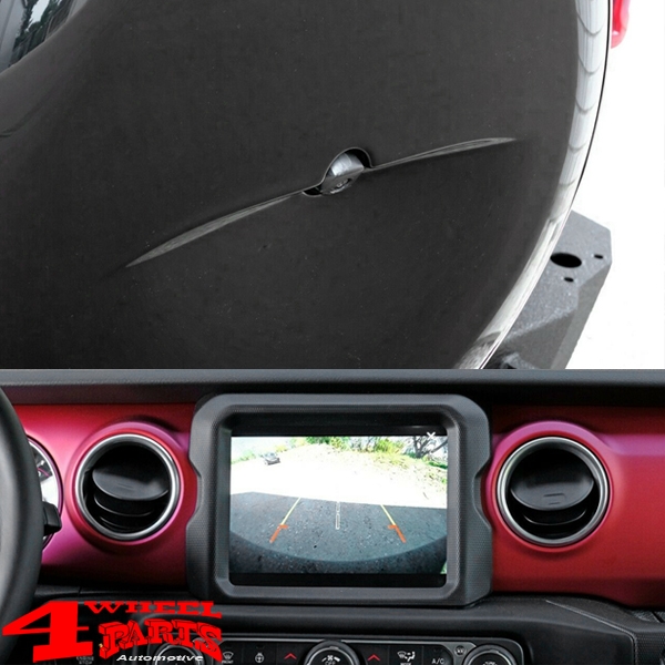 Tire Cover Stainless Steel lockable Jeep Wrangler JL year 18-24 + 4xe