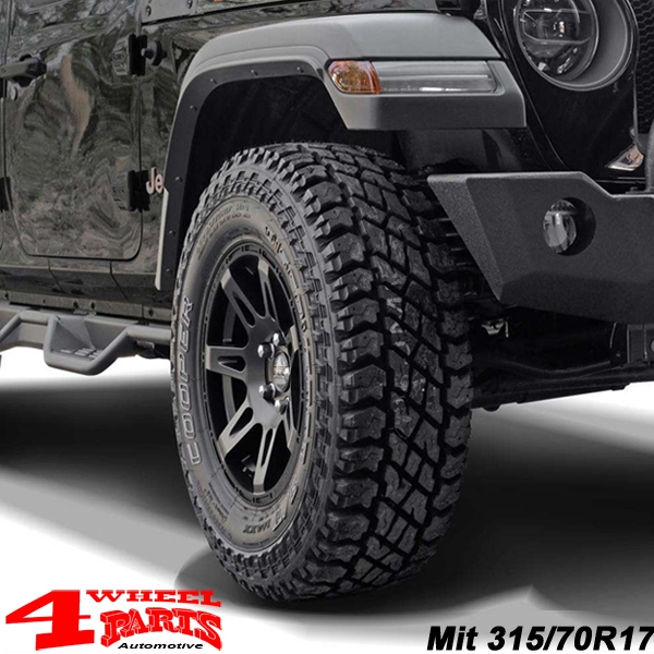 Aluminum Wheel 8,5x17 ET +30 W-TEC Black Edition TÜV Wrangler JL 18-24