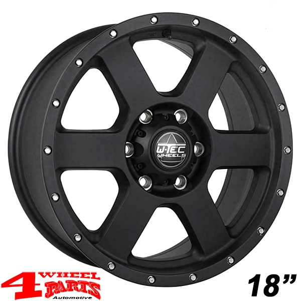 Alufelge 4x 8x18 ET +45 W-TEC + Reifen 275/65 R18 AT Ford Ranger 12-22