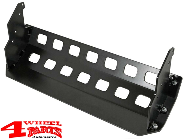 Front Bumper Black Rock Aluminum Skid Plate JL JT year 18-24