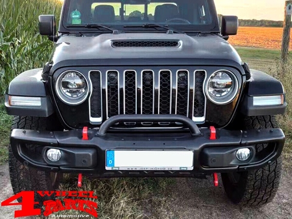 Front Winch Bumper Rubicon Style with Hoop Wrangler JL JT year 18-24