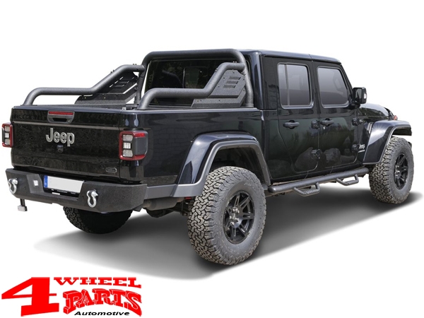 Rear Bumper Heavy Duty Black Rock Gladiator JT year 19-24