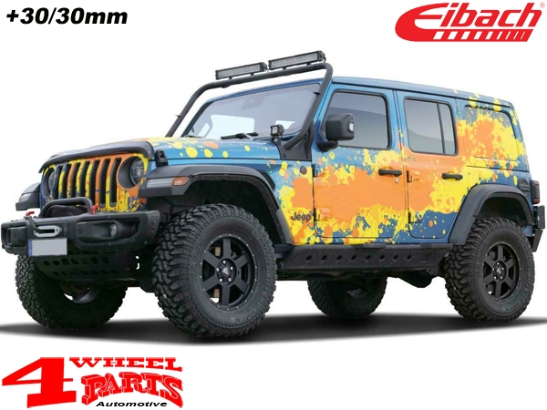 Lift Spring Kit Eibach with TÜV +30mm Wrangler JL 18-21 4-doors